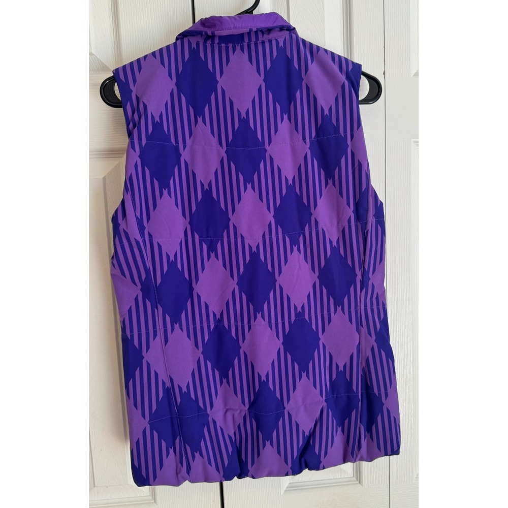 Nike Golf Sport Vest Patterned Purple Full Zip Women's Size Small 619787-560 NEW - Picture 3 of 7